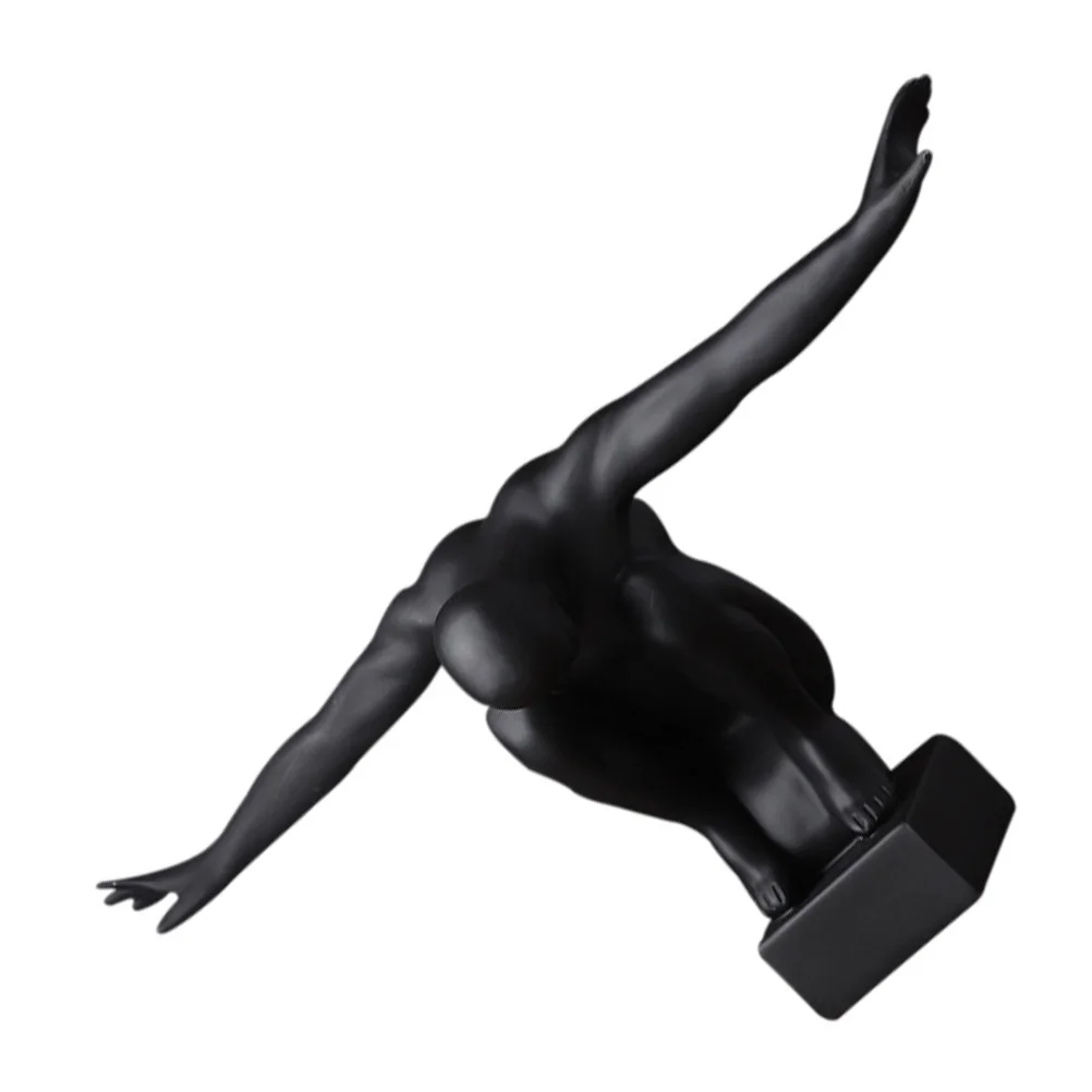 1pc Nordic Style Resin Sculpture Abstract Men Desktop Ornament For Living Room Office Home Decor Gift