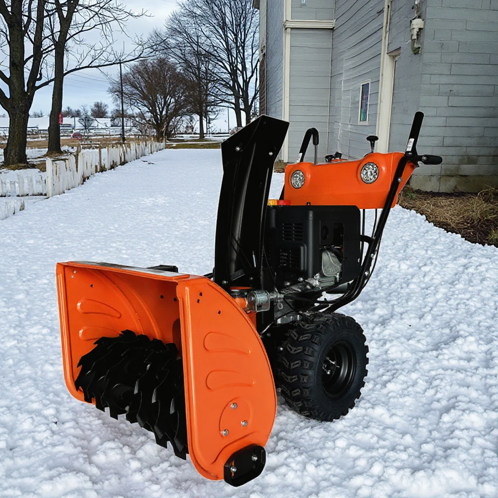 13Hp Snow Blower  Powered Portable Snow Blower Push Type Chinese Manufacturer Cheap Winter Equipment
