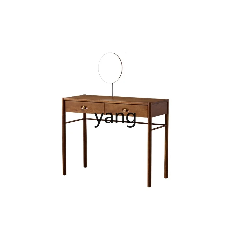 

LH Modern Simple Retro Old Solid Wood Dresser Bedroom with Mirror