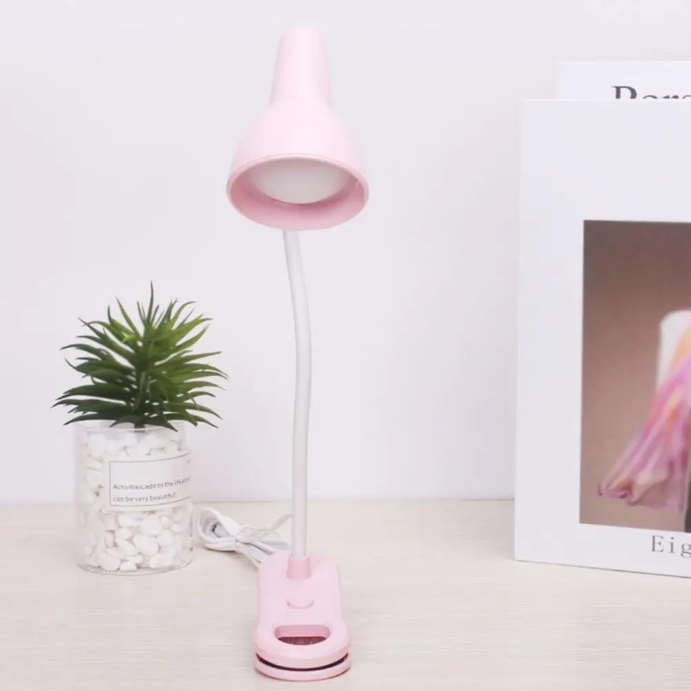 Bedside Lamp  Practical Clip Type Portable Lamp LED Reading Light  One-key Start LED Desk Lamp