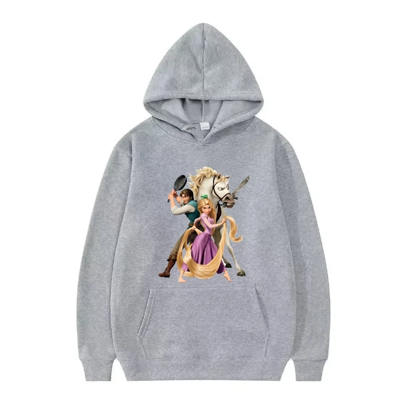 ディズニー冷凍パターン女性ファッションスポーティルーズホワイト春 90 年代トップス服プルオーバーレディース安いパーカースウェットシャツ