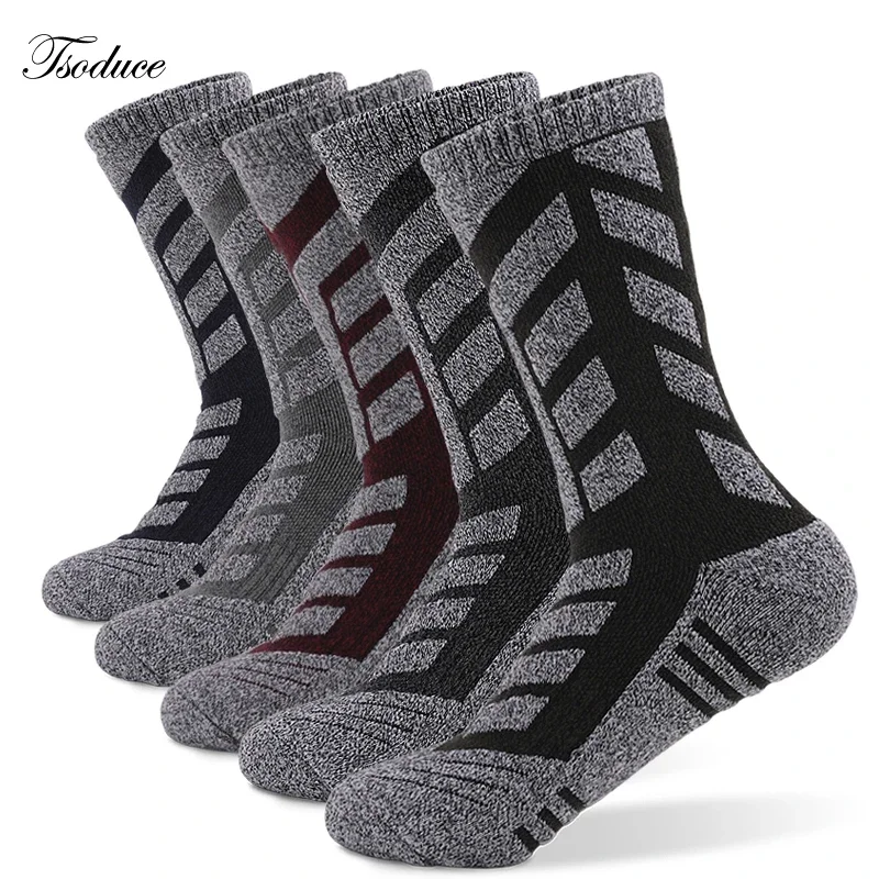 Winter Men Climbing Socks Sweat-absorbing Warm Thickened Towel Bottom Outdoor Snow Sports Mountaineering Hiking Skiing Socks