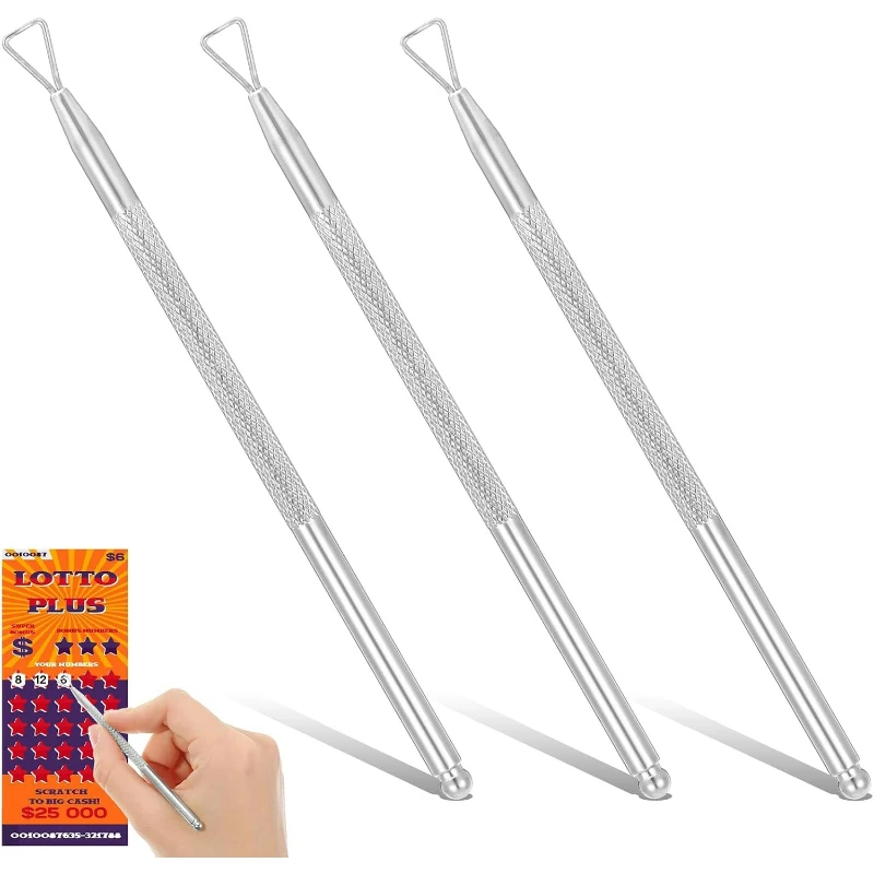 1pc Lottery Ticket Scratcher Tool, Metal Scratch Off Tool Lottery Scratcher Tool Multi-Use Lotto Scratcher Tool