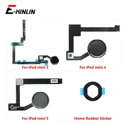 Touch ID Fingerprint Connection Sensor Scanner Connector Flex Cable For iPad mini 3 4 5 Home Return Button Key Replace Parts