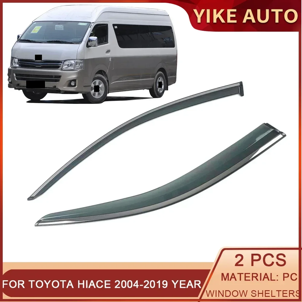 

For TOYOTA Hiace 2004-2019 Car Window Sun Rain Shade Visors Shield Shelter Protector Cover Frame Sticker Exterior Accessories