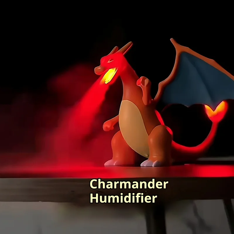 

Увлажнитель воздуха с изображением Покемона Чармандер, шарнирные фигурки, портативная электрическая модель, спрей Tide Play, акустооптические игрушки, подарок