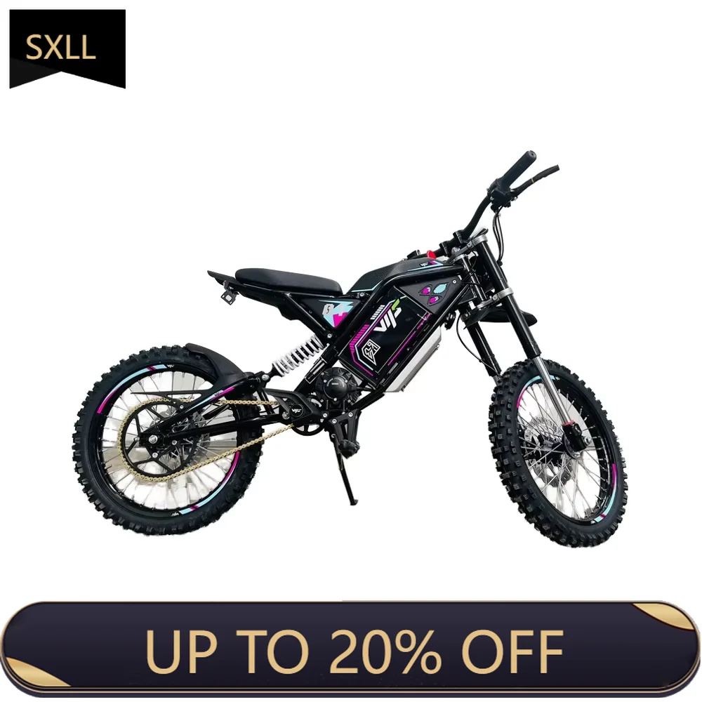 

SXLL 2025 New Moto Electrica 3000W Aluminum Alloy Sportbike 48v Dirt Bike for Off-Road Light Bee X Electric Motorcycles