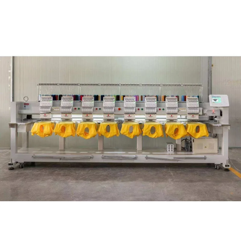 Factory Price16 Languages Embroidery Machine 8 Heads Computerized Embroidery Machine for Cap Shirt Flat 3D