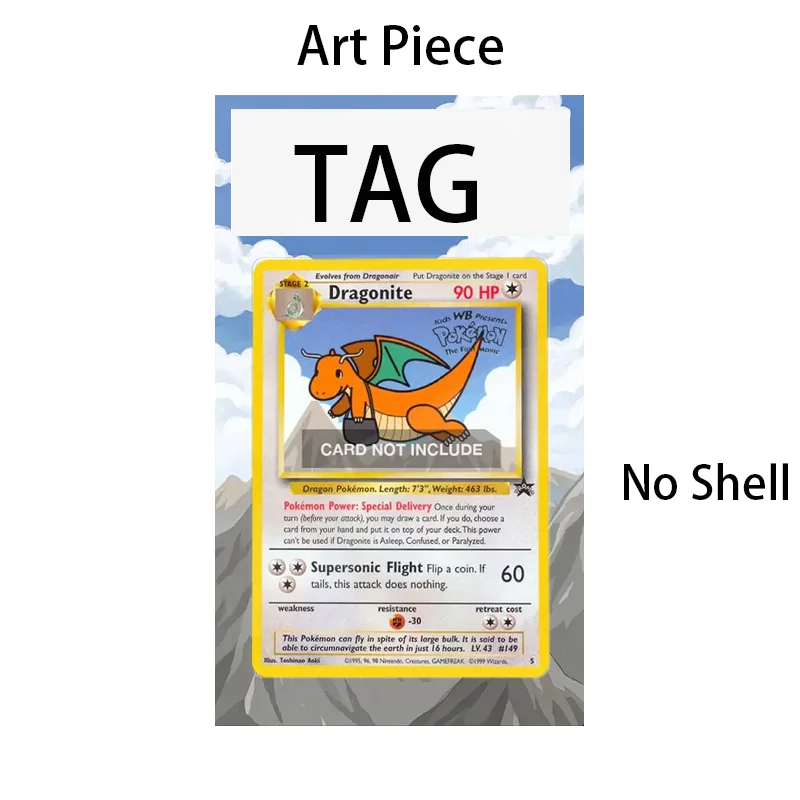 Art Display for Pokemon Wizards Black Star Promos Dragoni Anime Expand Art Fans Gift Recyclable Acrylic Protective Case Keychain view 5