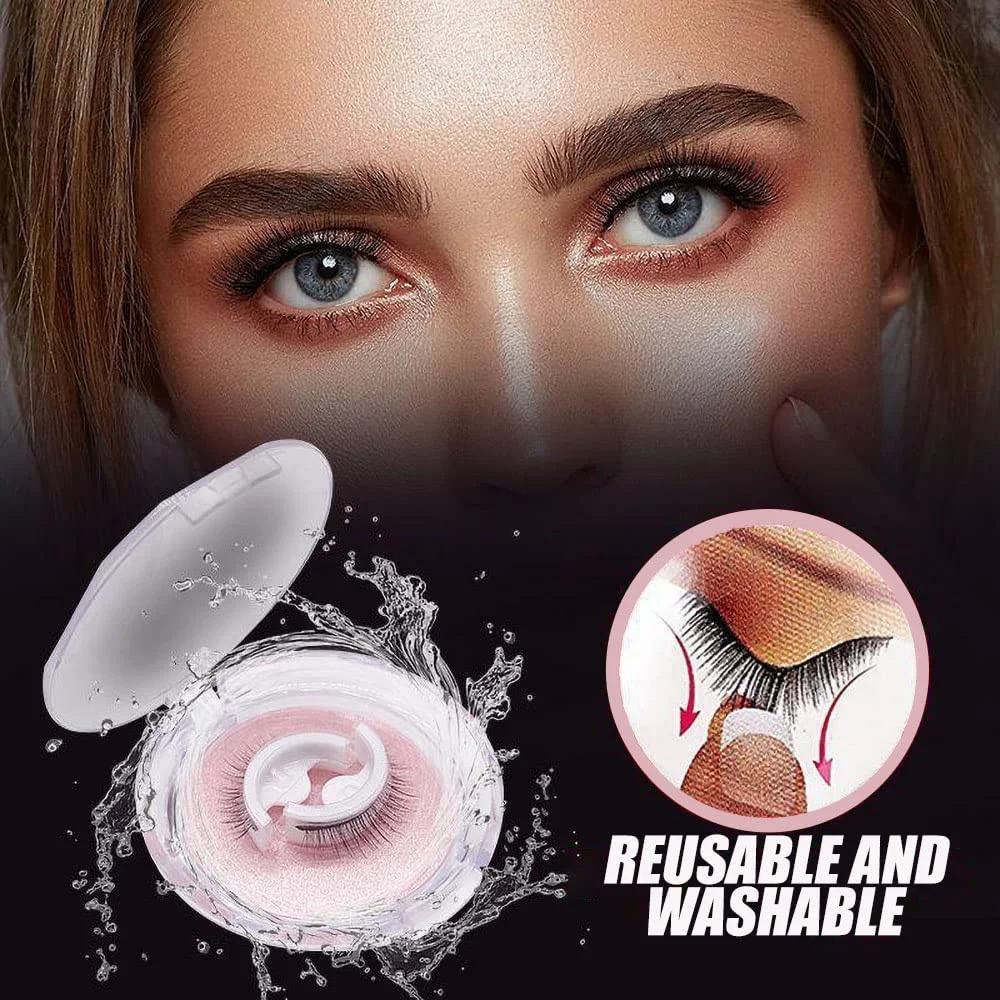 Reusable Self-Adhesive Eyelashes Without Glue Natural Multiple Reversible Glue-free Self-adhesive False Eyelashes Easy Makeup