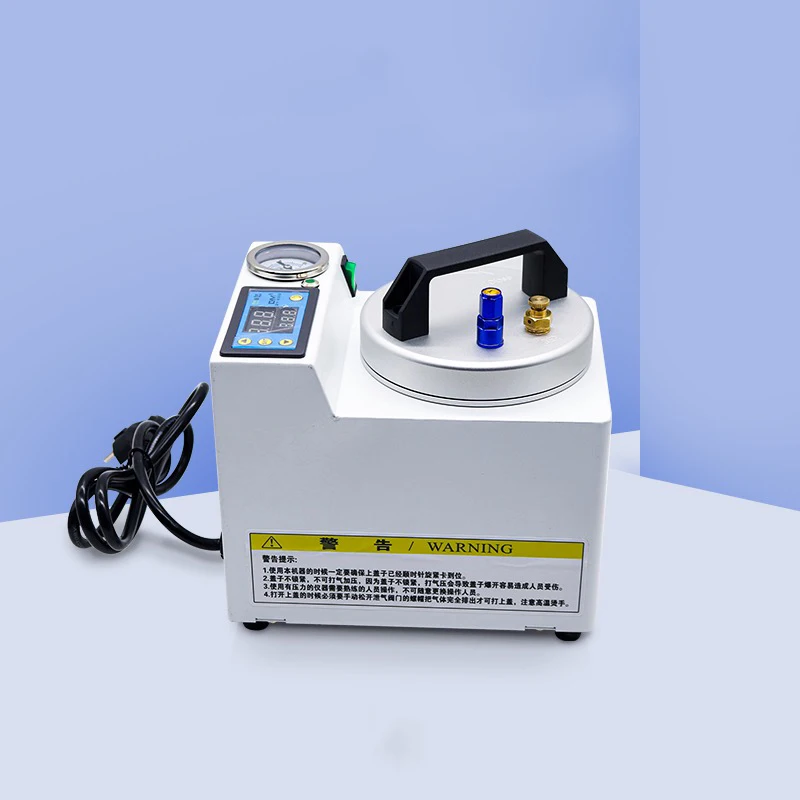 Imagem -05 - Polimerizador Automático Laboratório Dental Portátil de Cura Pote de Pressão Polimerização Display Digital Adsorção Reparo de Borracha de Silicone