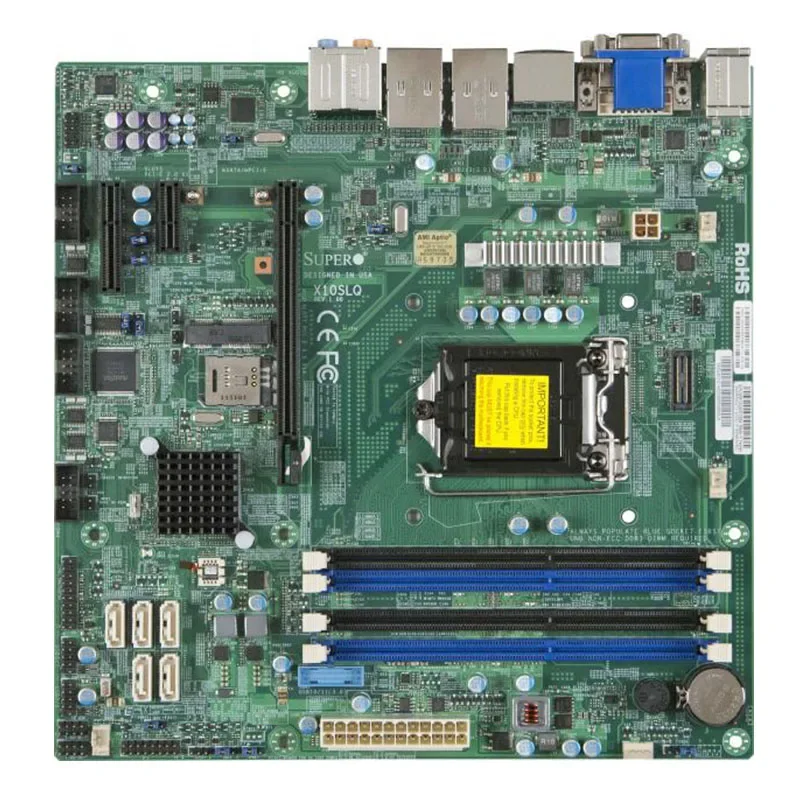 X10SLQ FOR Supermicro Motherboards 4th generation LGA-1150 PIN Q87 DDR4-1600MHZ  i7/i5/i3 processor Tested Well bofore shipping