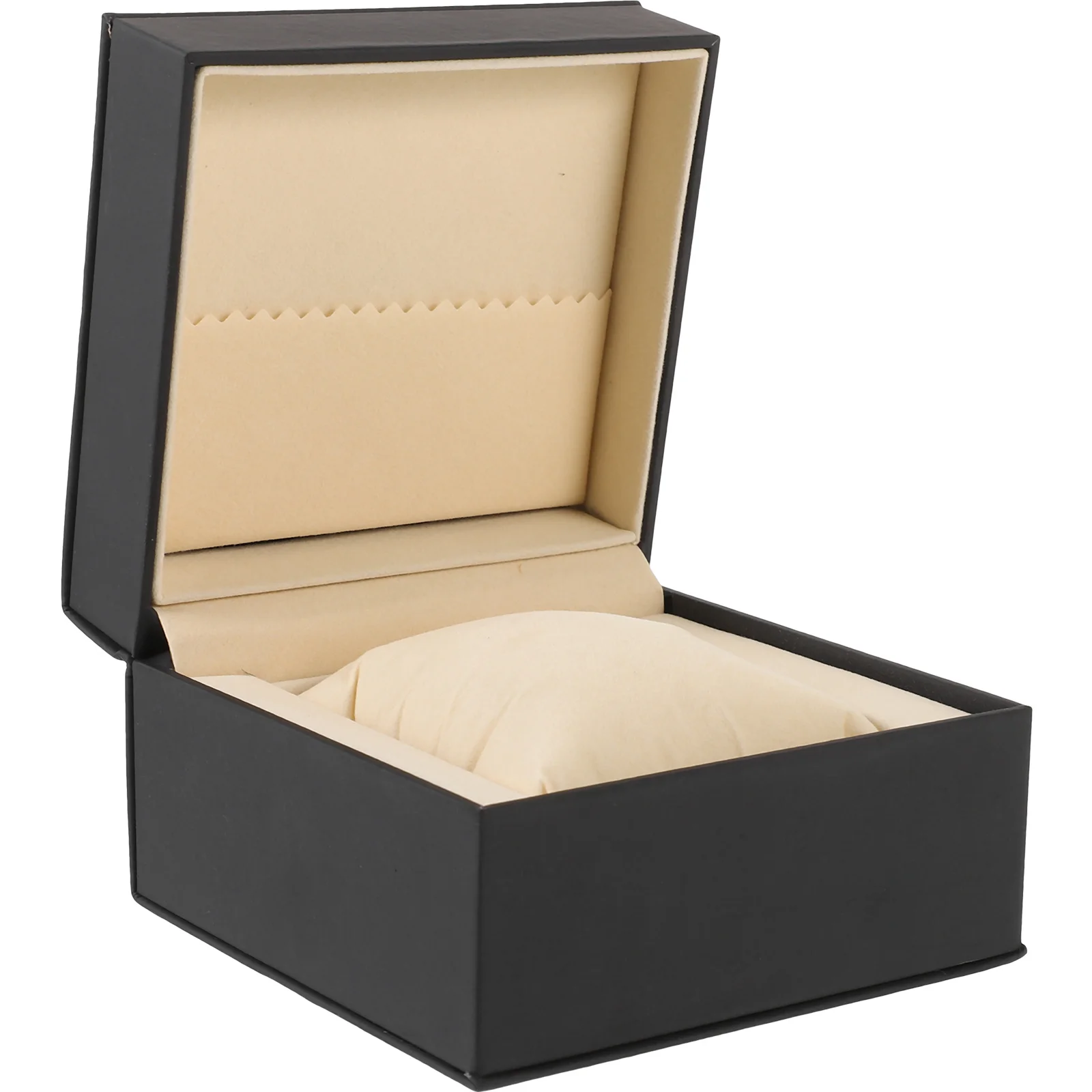 

1pc Single Watch Box Jewellery Box Container Case PU without Watch for Storage Watch (Black)