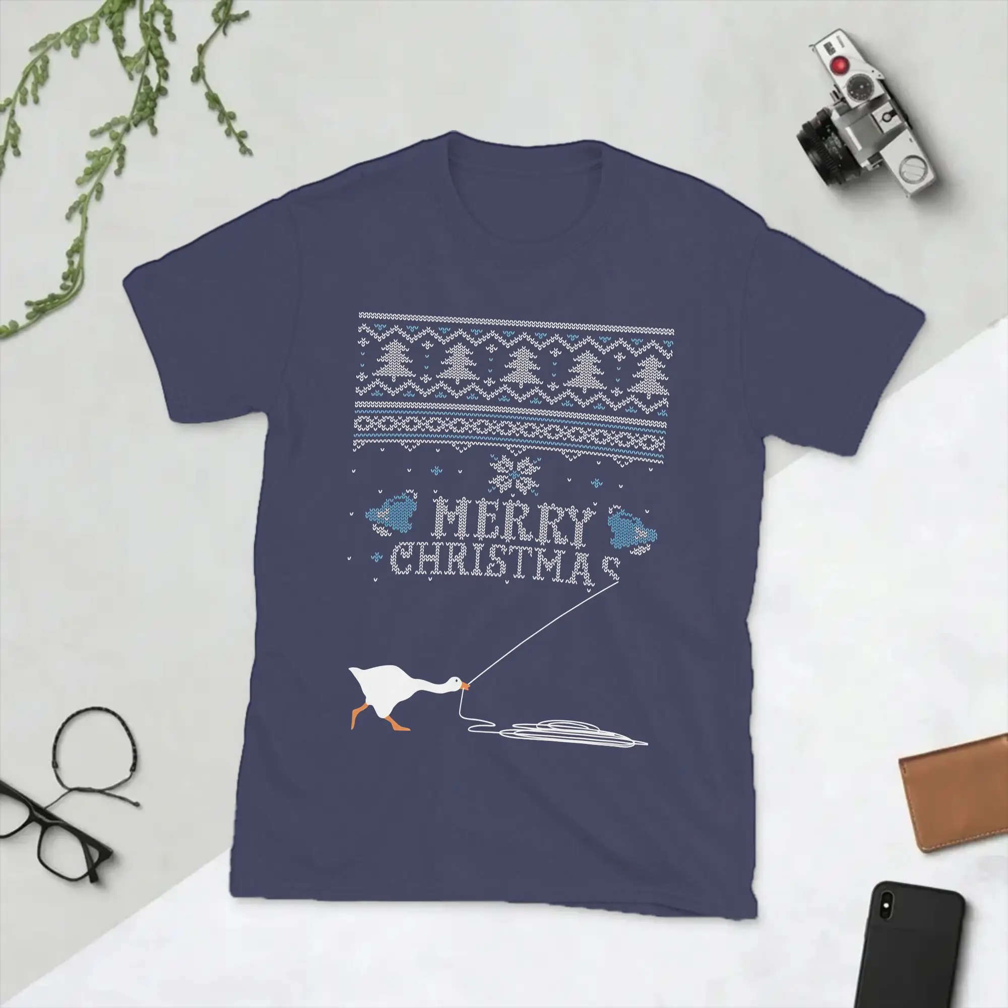 Honked Christmas Untitled Goose T Shirts Men Cotton Novelty T-Shirt O Neck  Tees Short Sleeve Clothes Classic