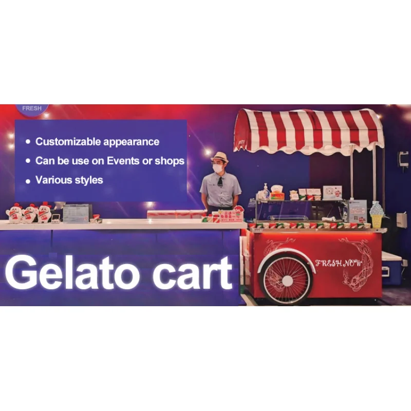 custom.Popular Mobile Dipping Cart Popsicle Selling Booth Carts