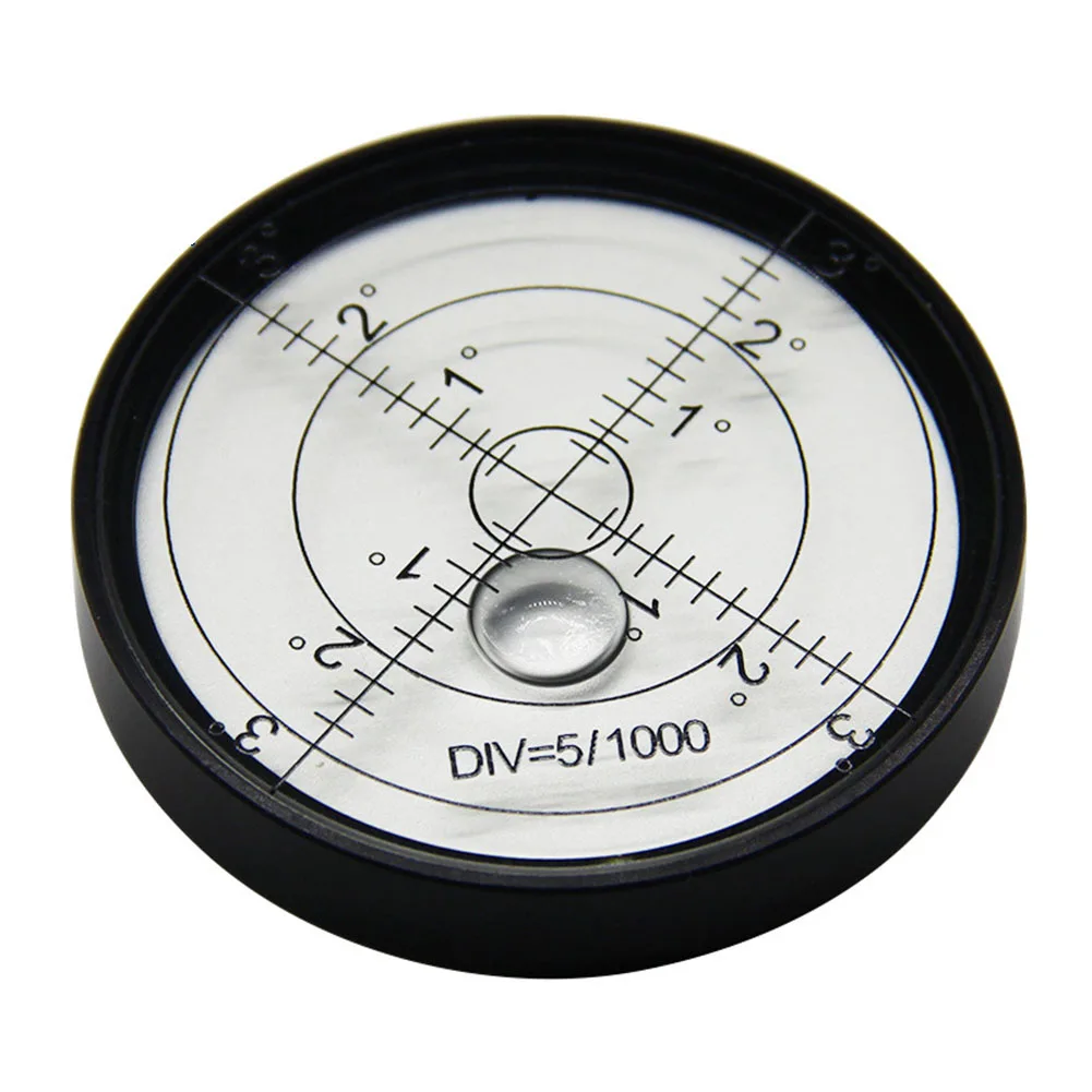 1pcs 60X10mm Round Horizontal Bubble Level High Precision Bubble Level Bulls Eye Horizontal Level For Desktop Wooden