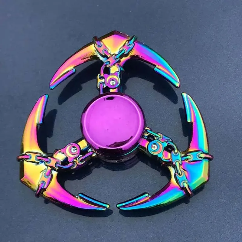 25 Style Rainbow Color Fingertip Gyro Toy for Spinner Focus Relieves Stress Finger Spinner Creativity Hand Fidget Spinner Metal