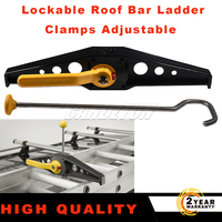 FOR Locking Lockable Roof Bar Ladder Clamps Adjustable 1PC