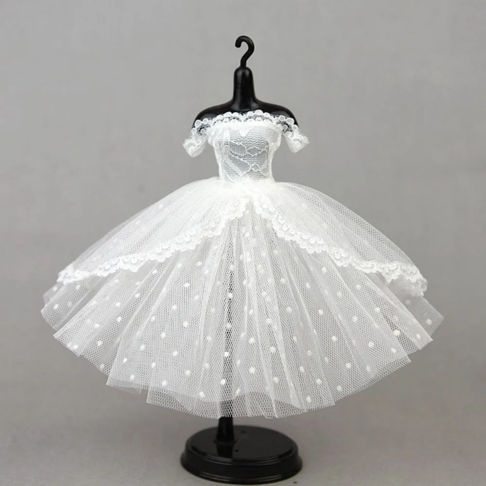 Girl Gift Dress Up Dress Tutu Dotted Evening Party Lace Clothes Mini Black Multilayer Princess Dress Accessories