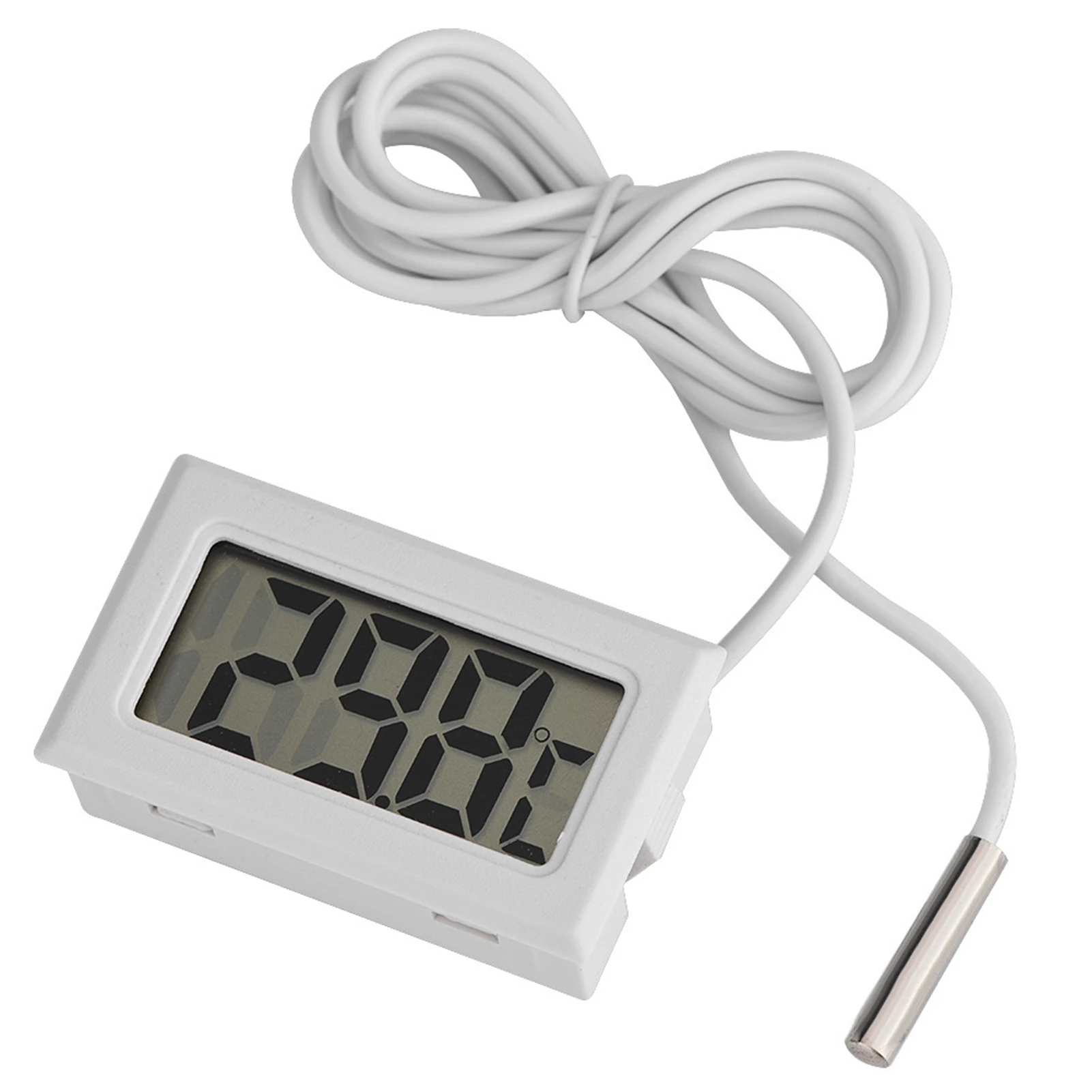 Water Thermometer Mini LED Display Digital Temperature Meter Probe Sensor Digital LCD Thermometer Thermometer for Water Cooling
