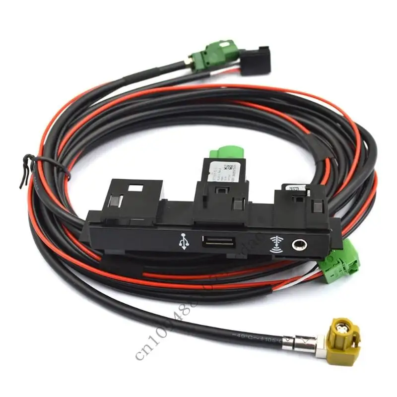 

0XXC Plugs and Play USB Port Adapter USB Jacks Socket 5TA863324B 5Q0035724 For Select Model Electrical System