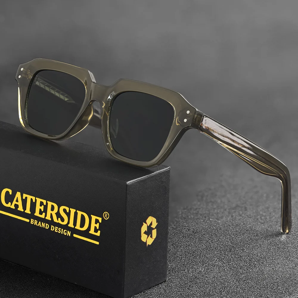 

Солнцезащитные очки CATERSIDE New Square Frame, мужские и женские, дизайнерские, повседневные, для вечеринок, путешествий, шопинга, высококачественные очки.