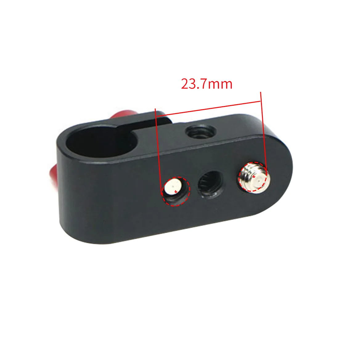 Einzel Rod Clamp 15mm Schiene Stecker Adapter Halterung mit 1/4 "-20 Gewinde Kalten Schuh Halterung für DSLR käfig Rig Mikrofon Licht Halter – Detail 23