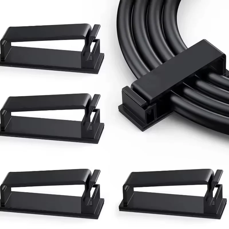 Cable Organizer Self Adhesive Cables Clips USB Data Cable Management Clamp For Home Office PC Cord Holder Charging Cable Winder