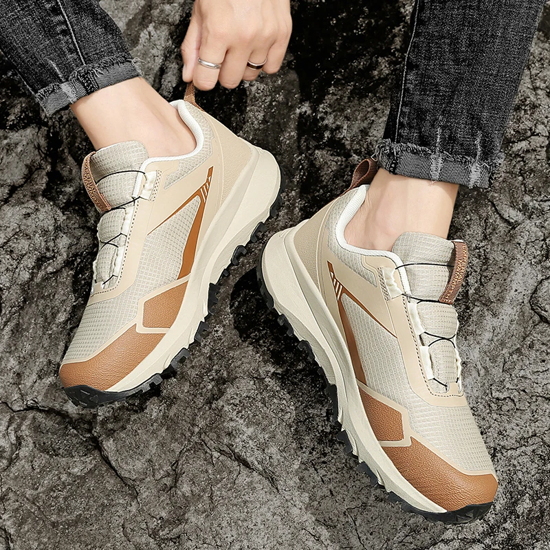 

Новые стильные низкие походные туфли с ручкой, мужская легкая модная обувь, дышащая и удобная обувь для занятий спортом на открытом воздухе