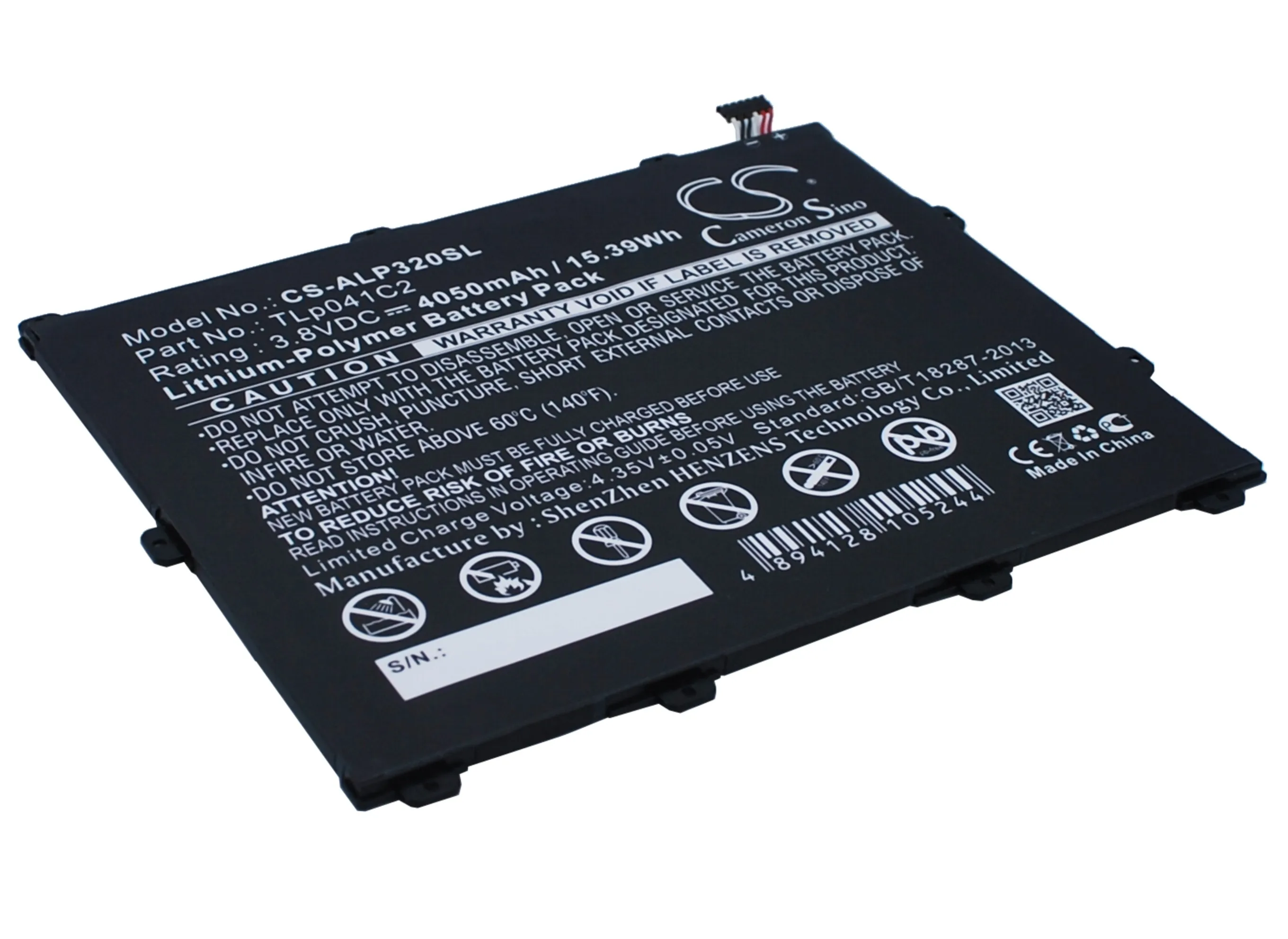 Tablet  Battery For  Alcatel TLp041C2  TLp041CC  POP 8 P320A Trek HD  OT-9020A OT-D820X One Touch Hero 8 OT-P320X  P350X