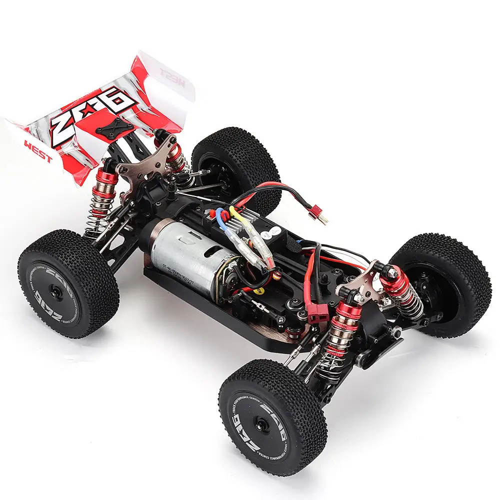 

High Speed Buggy Wltoys 144001 1/14 2.4G 4WD Racing RC Car Vehicle Models 60km/h Metal Chassis