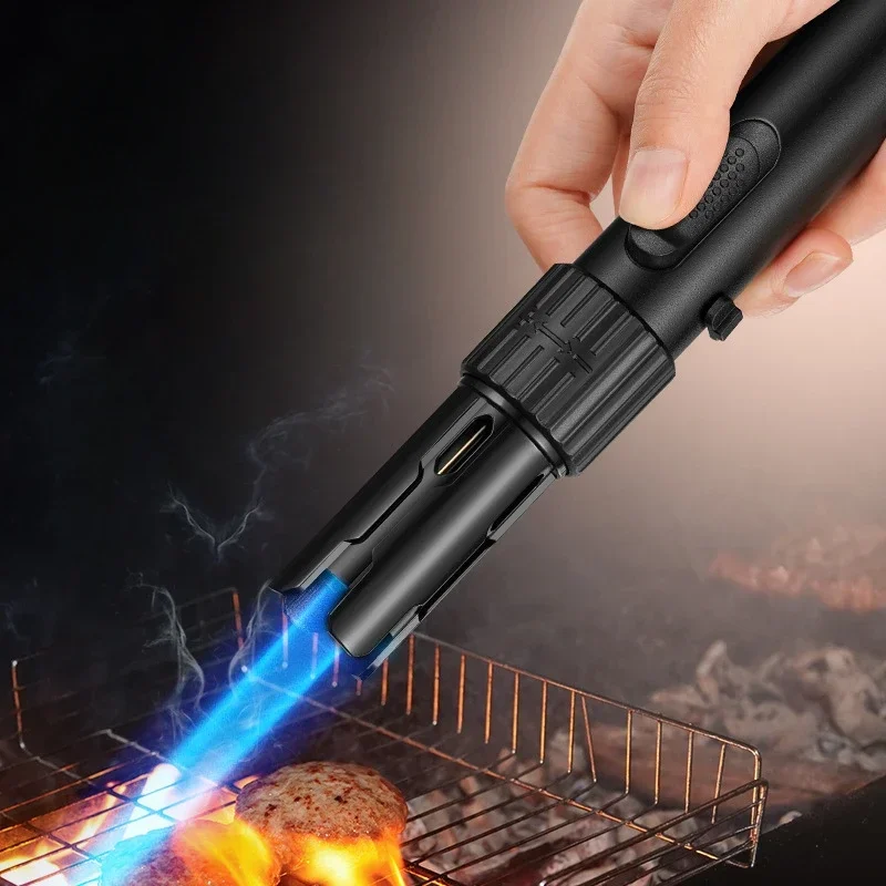 New Personalized Creative Lightsaber High-temperature Direct Flamethrower Outdoor Windproof Barbecue Lighter Moxibustion Igniter