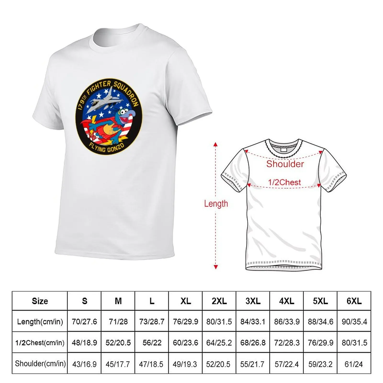 USAF - 179th Fighter Squadron - Flying Gonzo - Personal patch Mk2 Clean Style T-Shirt