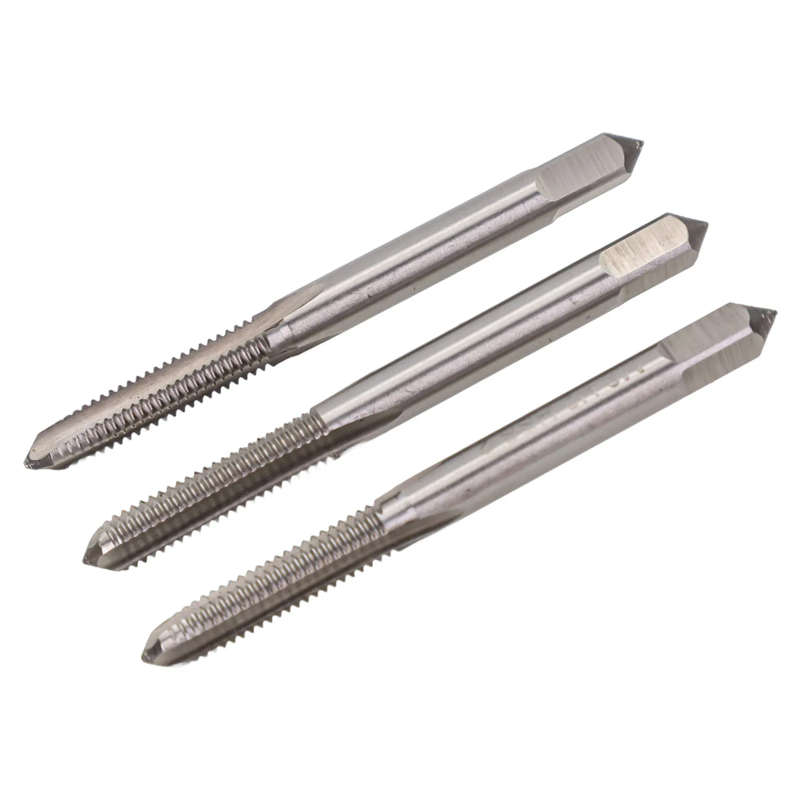 

3pcs Metric Hand Tap Set M6X1 Taper/Plug/Bottom Thread Screw Taps Tapping 3 Flutes High Speed Steel Hand Tap Tapping Tool Kit