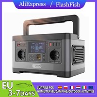 FF Flashfish P63 520Wh/140400mAh Lithium Battery Portable Power Station 500W AC Output 5xDC Ouputs 4xUSB Outputs Solar Generator