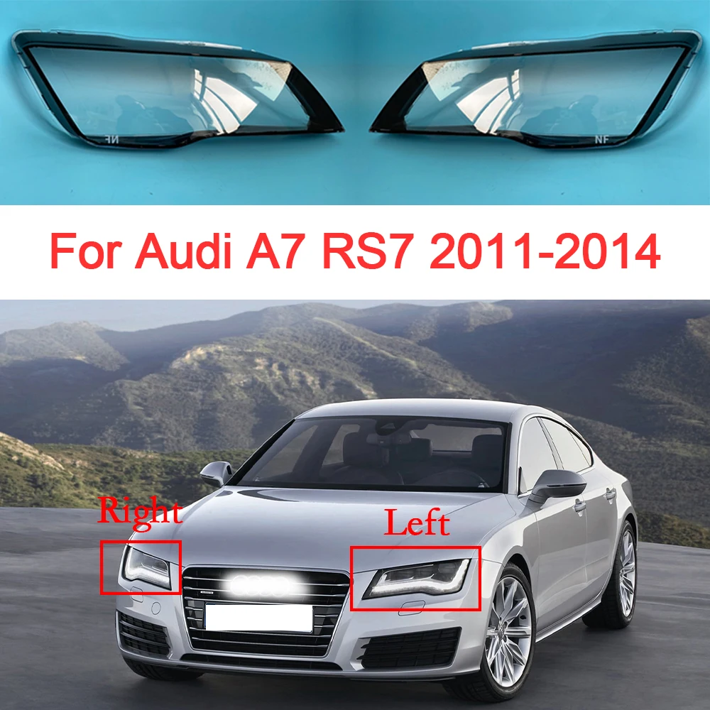 

Car Headlight Cover For Audi A7 RS7 2011 2012 2013 2014 Transparent Headlamp Replacement Dust Glass Lampshade Car Accessoires