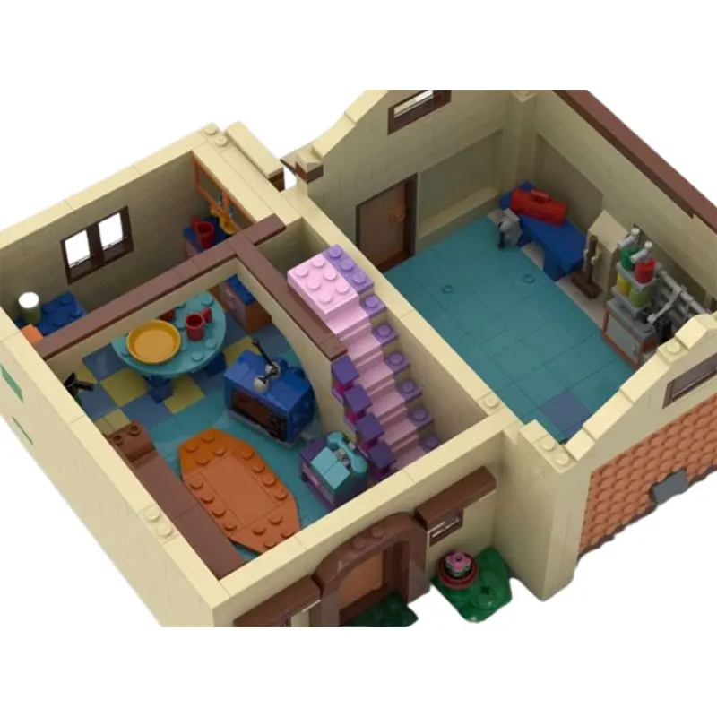 Spot MOC-100451 1384 stücke Haus Kleine Partikel Montage Bausteine Pädagogisches Spielzeug Modell Geschenk Set Ornamente