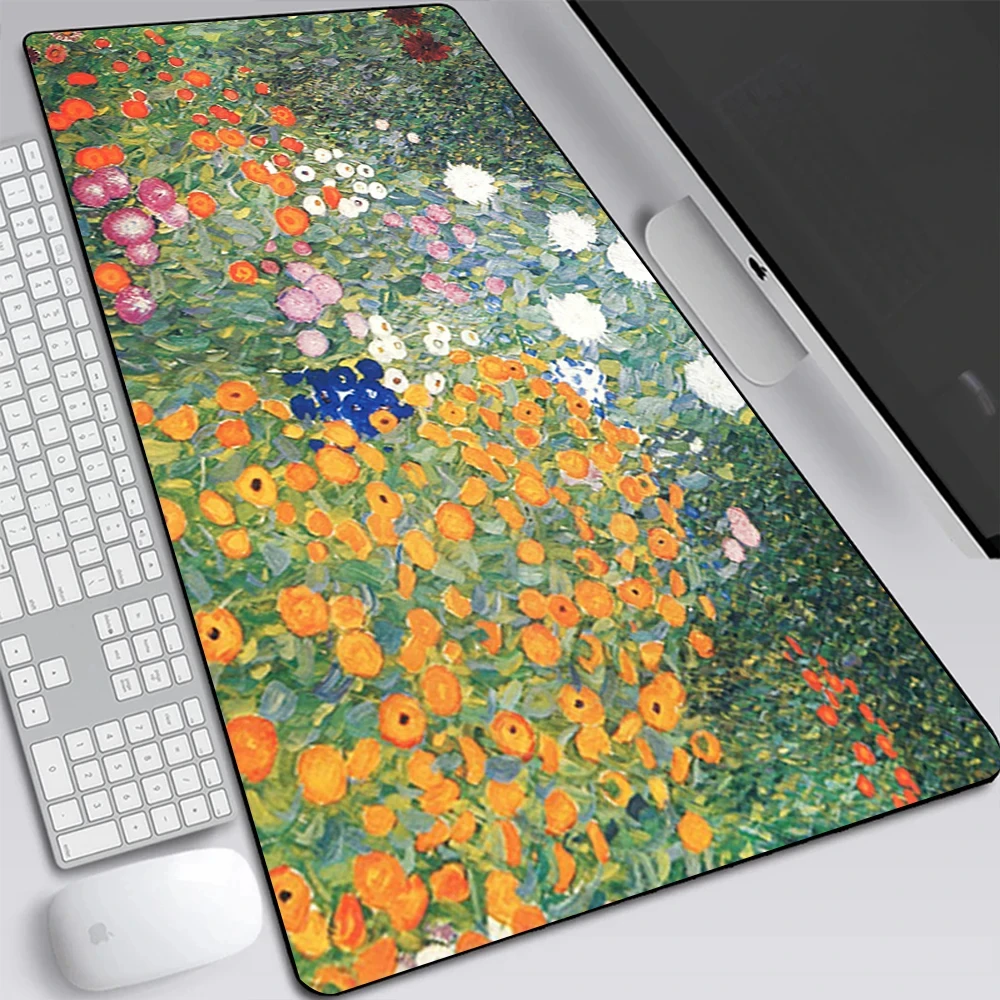 The Kiss Gustav Klimt Large Gaming Mouse Pad Computer Laptop Mousepad Keyboard Pad Desk Mat PC Gamer Mouse Mat Office Mausepad