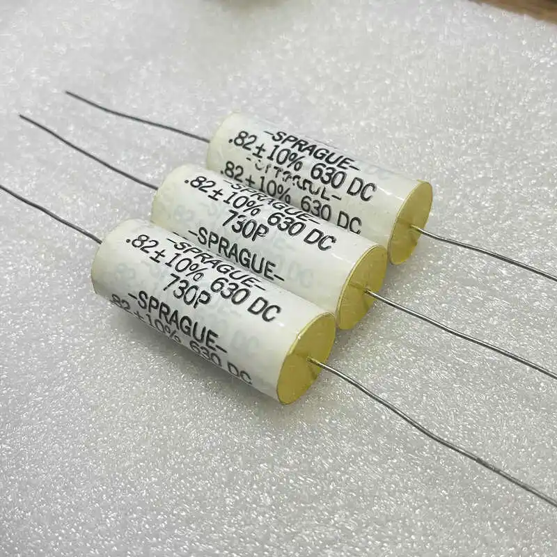 1PCS  730P 0.82UF 630V 824k Copper Foot Audio Coupling Capacitor