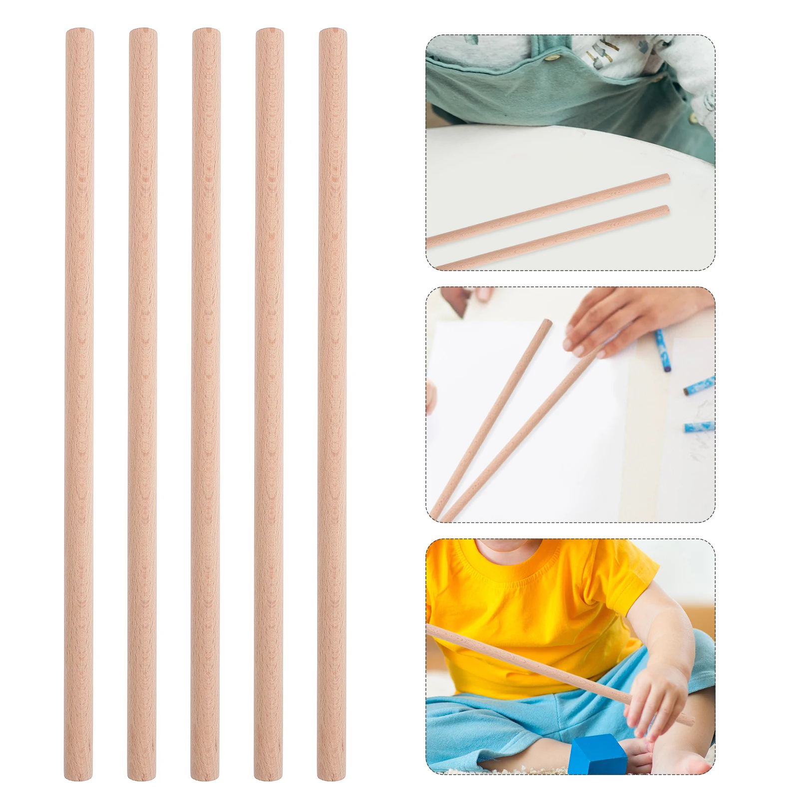 

Music Rhythm Stick Children Toy DIY Rods Sticks Percussion for Kids Instruments Toys