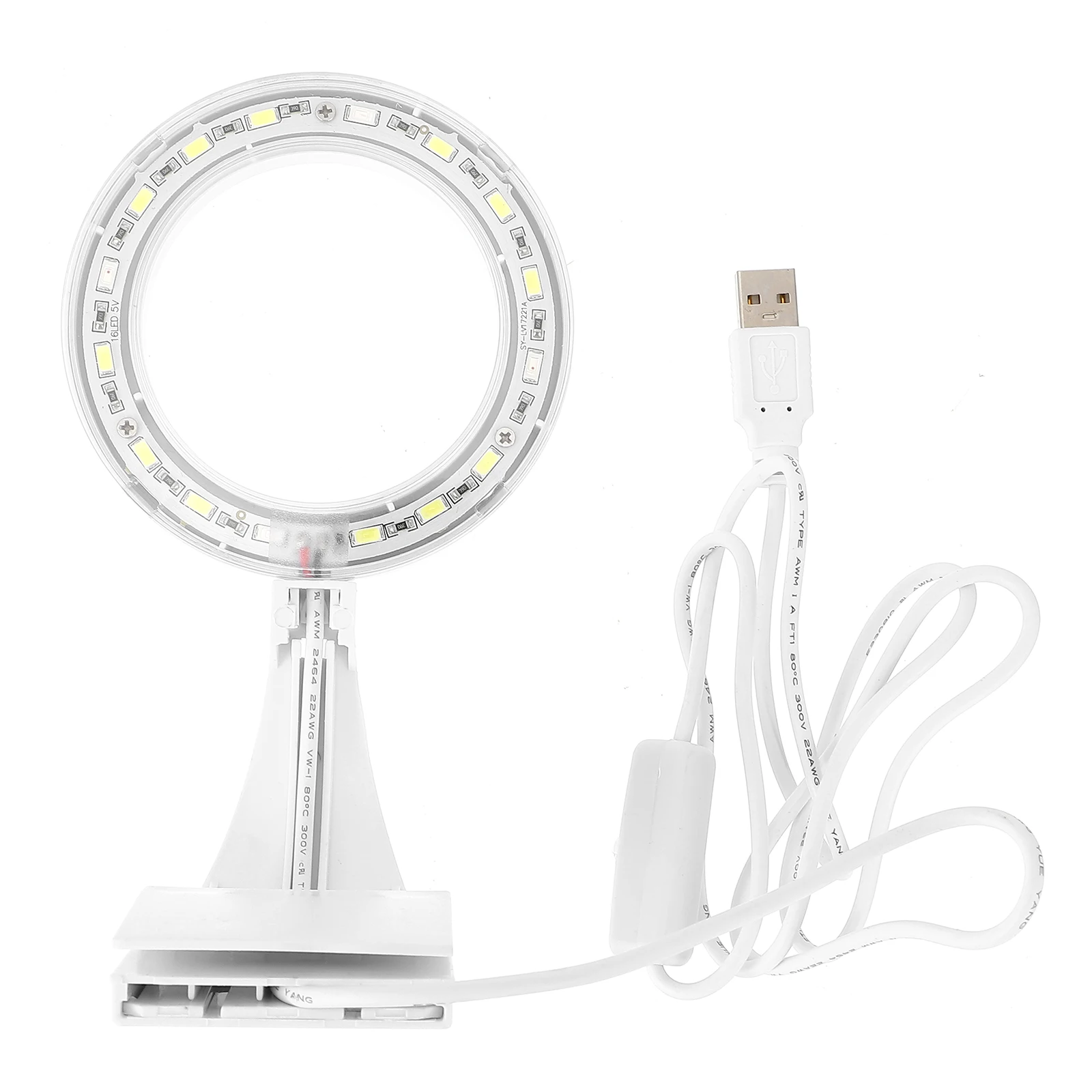 

LED Aquatic Plant Light Aquarium Lamp Small Waterproof Plastic Clip On Fish Tank Lighting Tool Bright LED Beads Durable Material