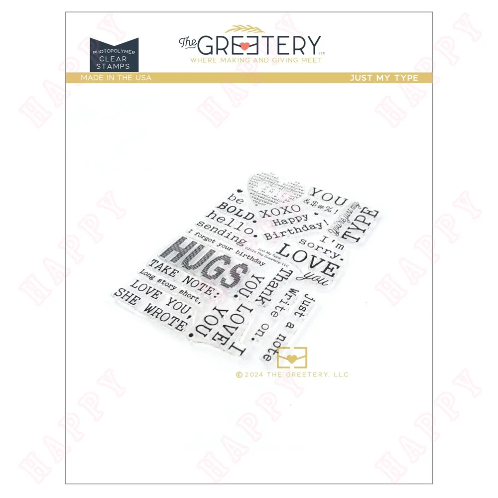 

Just My Type The And Stamps Scrapbook Diary Decoration Paper Craft Embossing Template DIY Greeting Card Handmade 2024 love you