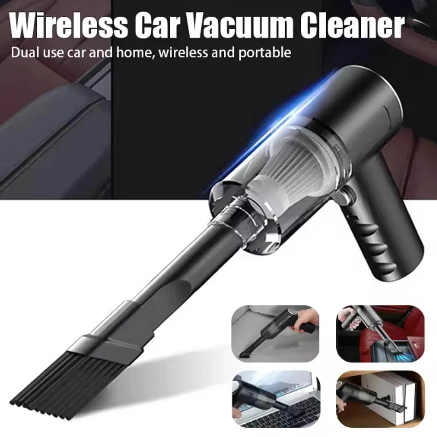 

15000Pa автомобильный беспроводной пылесос портативный сильный всасывающий оборудование для домашней уборки ручной пылесборник мини-автомобильный пылесос
