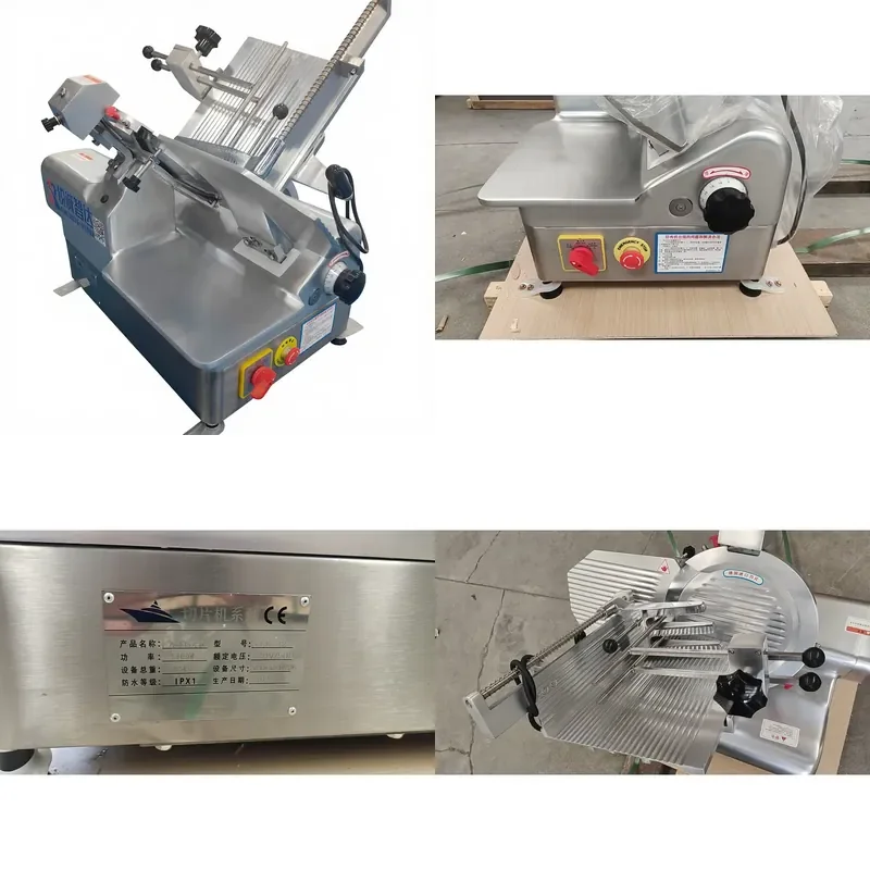 for New Type Automatic Safe Durable Aluminum Magnesium Alloy Disc Desktop Frozen Meat Slicer 0.75 1 300kg h