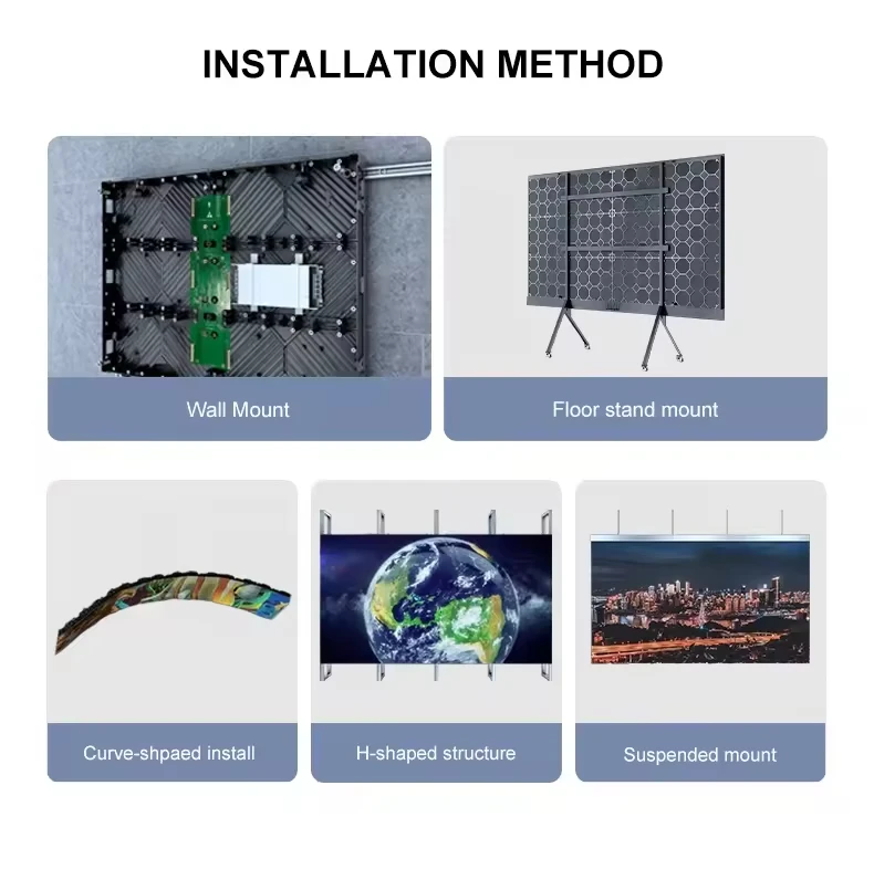 4K 1.25 P1.53 P1.5 Pannello video da parete a LED fisso per interni Schermo a LED gigante Schermo interno Pantalla Led Publicia