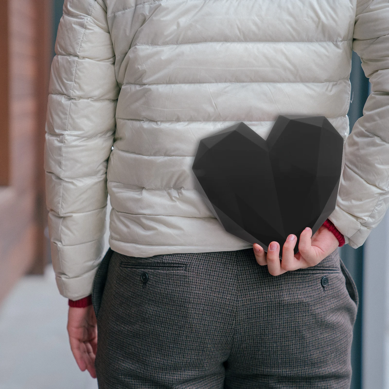 

Heart Shaped Flower Gift with Cover Romantic Storage Container for Valentine's Day Wedding Festival Packaging for Lovers Couples