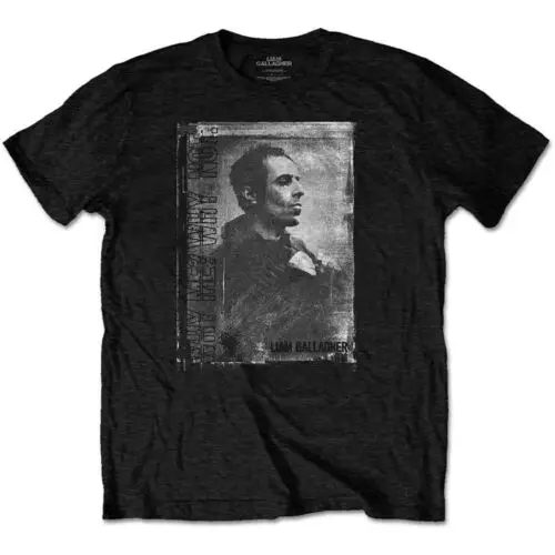 Liam Gallagher Monochrome Official Tee T-Shirt Mens