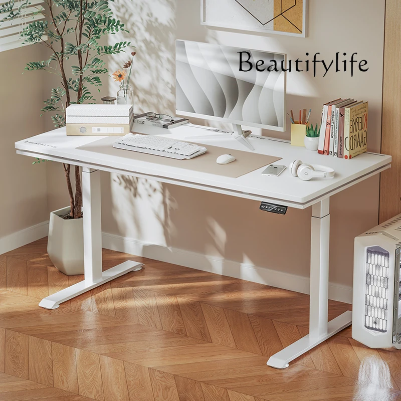 Dual motor e-sports lifting table Technology sense Double bedroom computer table