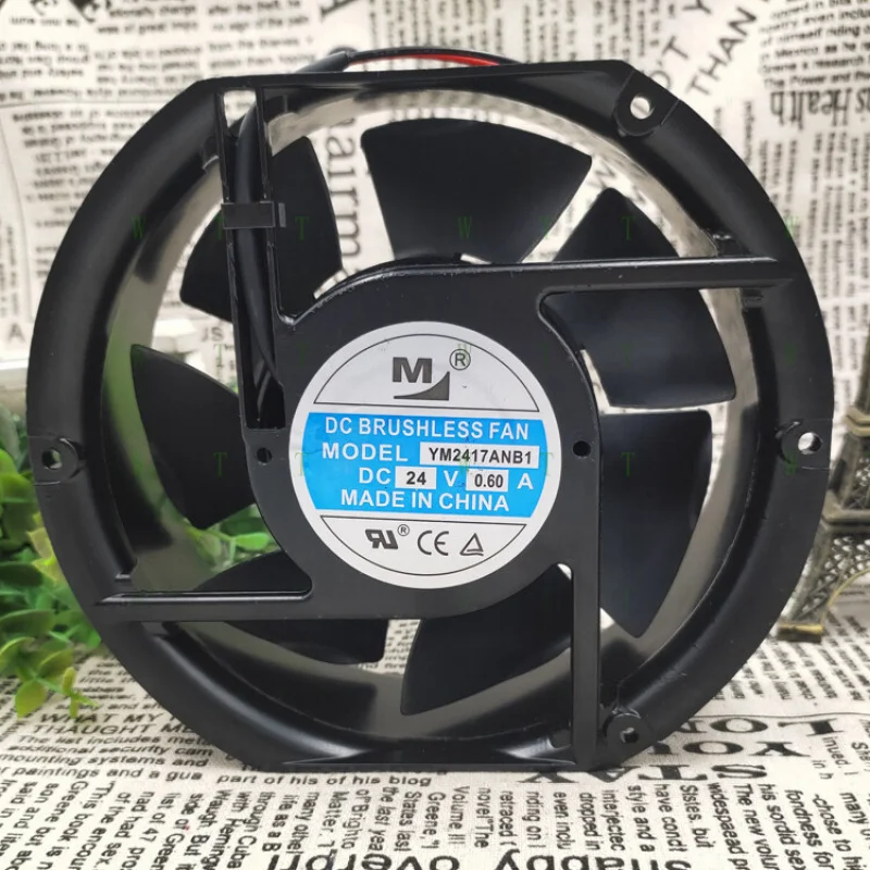 

H 1 pcs M YM2417ANB1 DC24V 0.60A 17251 17cm inverter cooling fan