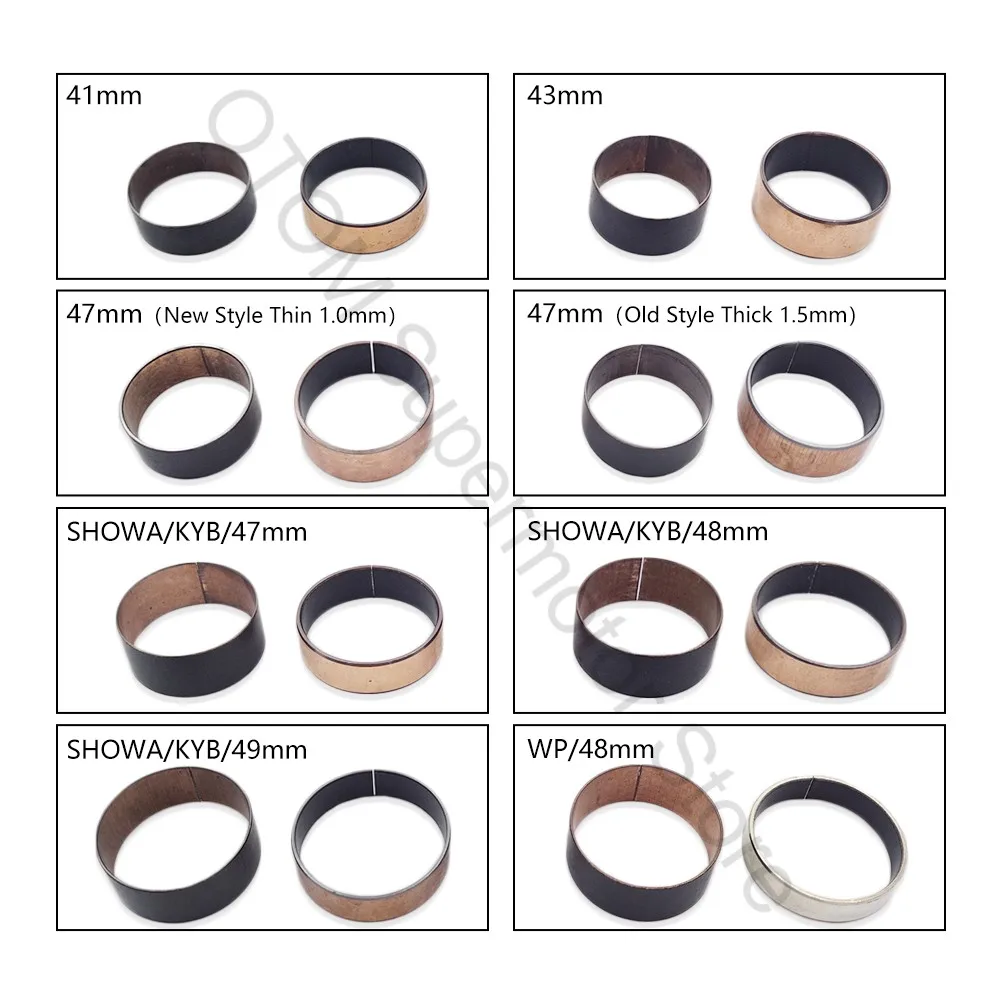 41 43 47 48 49mm Motorcycle Front Fork Bushing Shock Absorption Maintenance For HONDA YAMAHA KAWASAKI SUZUKI KAYO T4 T6 FAST KTM